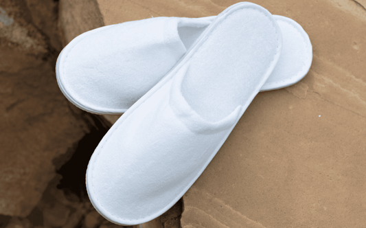 Adult Closed Toe Terry Slippers, Soft & Lightweight